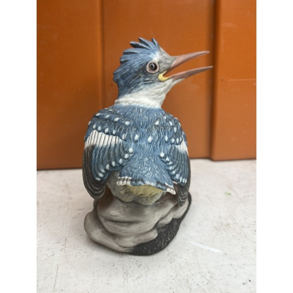 Vintage Boehm Porcelain Fledgling Kingfisher Bird #400-78 Made In USA - Picture 4 of 10
